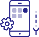 Illustration développement applications mobile